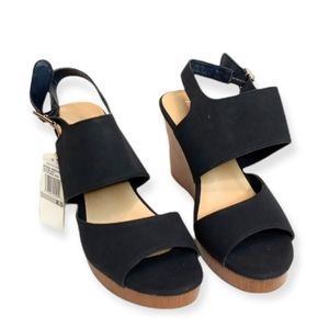 Nautical Nyra Wedge Sandal Size 8.5; 4 inch Heel